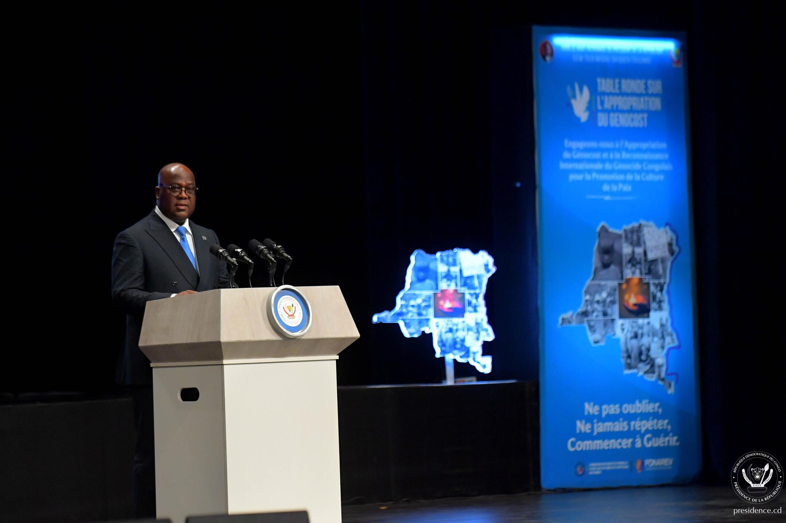 Le Président Félix Tshisekedi a lancé ce lundi les travaux de la table ronde pour l’appropriation du GENOCOST