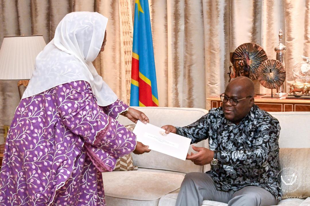 RDC /Mauritanie: Le Président Tshisekedi a reçu une émissaire de son homologue Ghazouani
