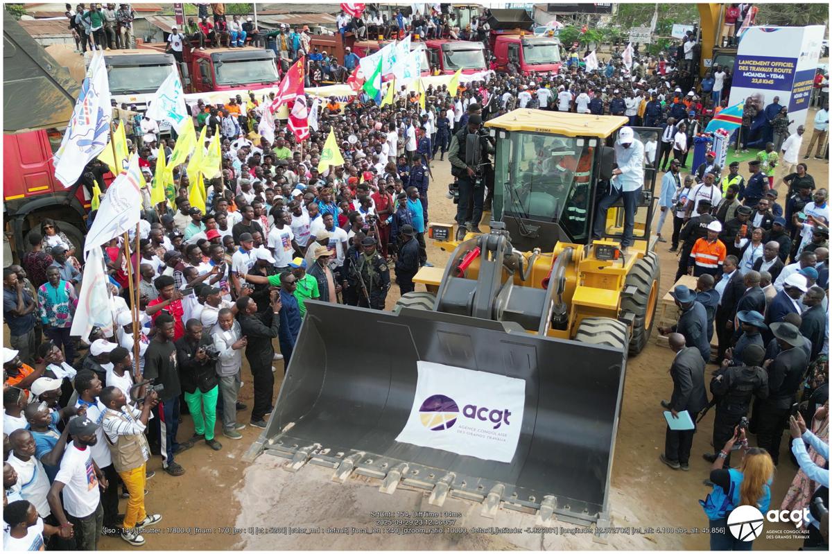 Au Kongo-Central, Judith Suminwa lance les travaux de la route Moanda-Yema