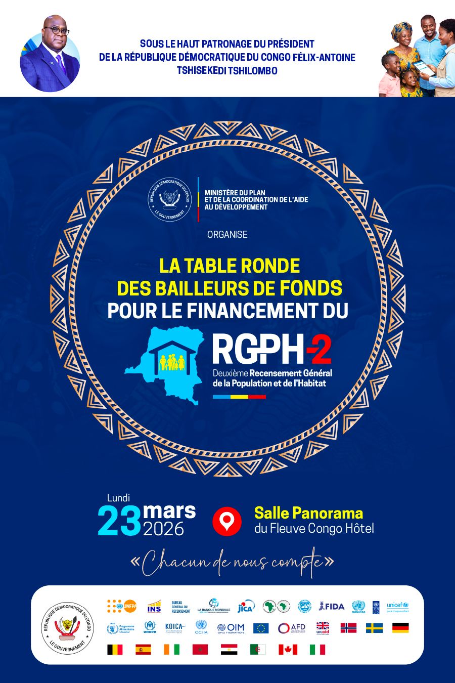 Lire la suite à propos de l’article Recensement général en RDC: le ministère du Plan annonce une table ronde pour le 23 mars prochain
