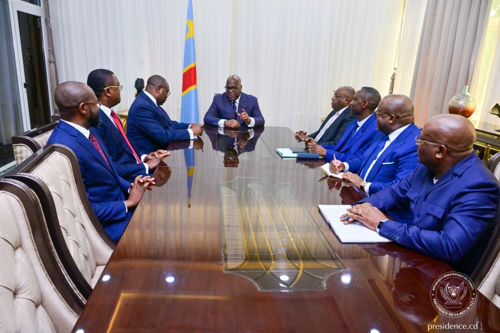Le Chef de l&rsquo;État s&rsquo;est entretenu avec une délégation congolaise sur l&rsquo;avancement du projet pont-route-rail Kinshasa-Brazzaville*