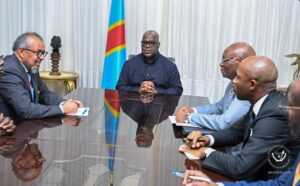 ‎Le Président de la République s&rsquo;est entretenu avec le Dr. Tedros Adhanom Ghebreyesus, directeur général de l&rsquo;Organisation mondiale de la Santé, sur la riposte à l&rsquo;épidémie d&rsquo;Ebola