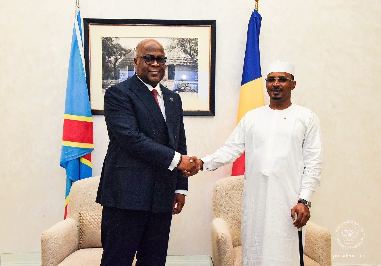 Le Président Félix Tshisekedi s’est entretenu avec son homologue tchadien Mahamat Idriss Déby*