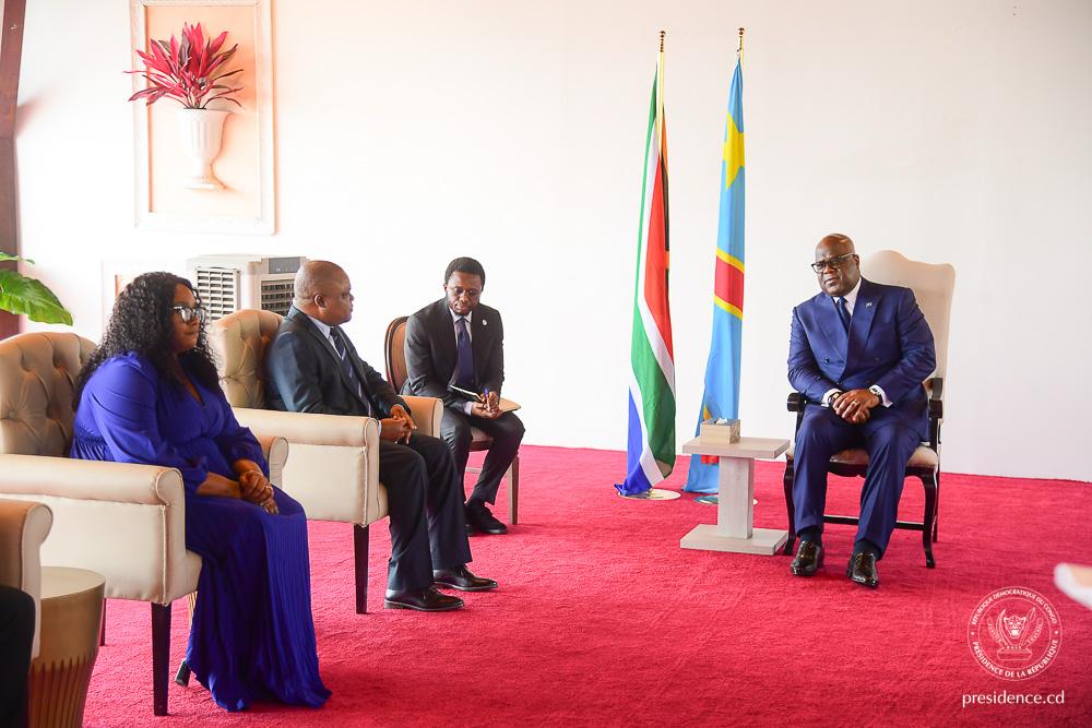 ‎Le Président de la République a reçu les lettres de créance de six nouveaux ambassadeurs accrédités en RDC *
