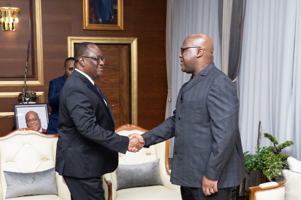 RDC-Côte d&rsquo;Ivoire: un émissaire d&rsquo;Alassane Ouattara reçu par Félix Tshisekedi à Kinshasa