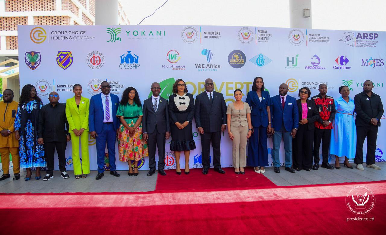 Le couple présidentiel à la foire agricole « Or vert du Congo » ce samedi à Kinshasa